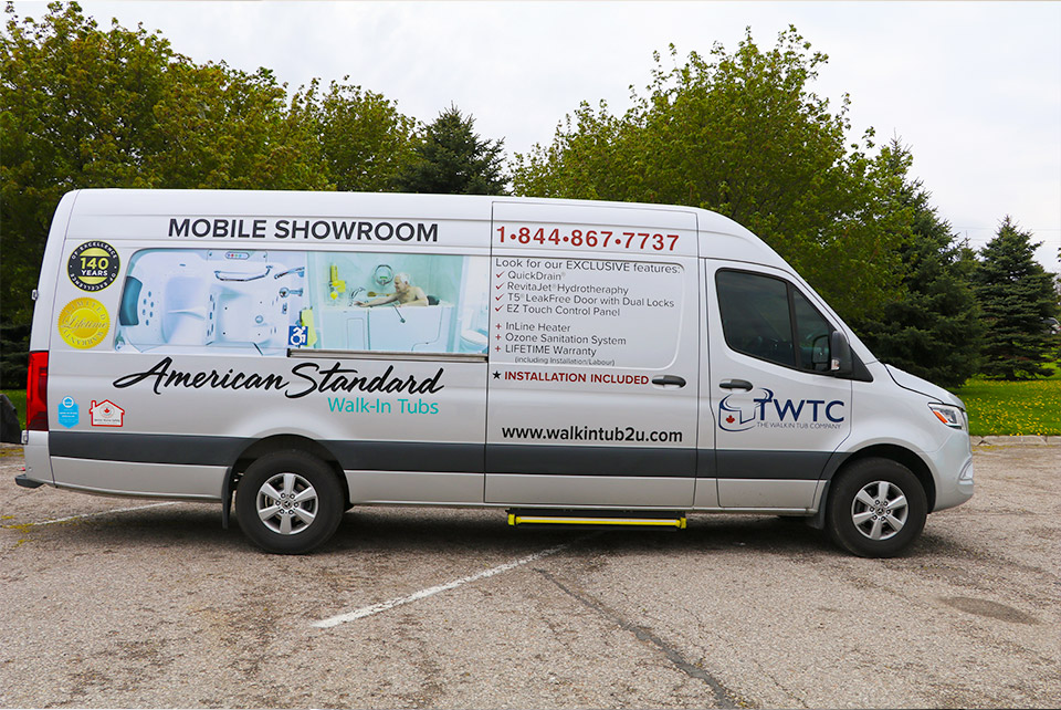 Exterior shot of our Mobile Showroom van
